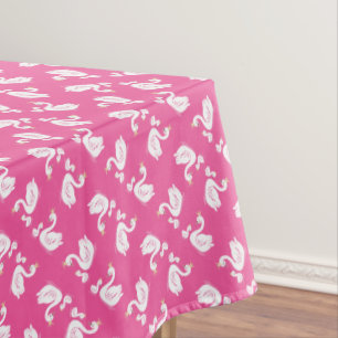 Nappe Swan 1er anniversaire Baby shower de fête rose