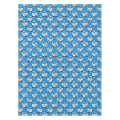 Nappe Swan Birds Pattern Design On Blue (Devant)