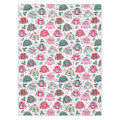 Nappe Sweaters de Noël moches avec Père Noël et rennes (Devant)