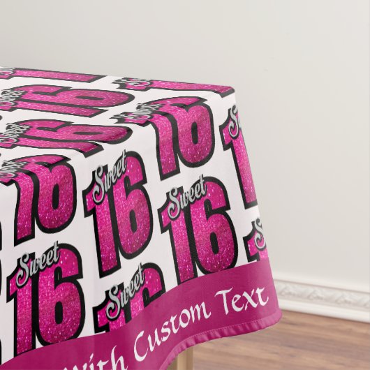 Nappe Sweet 16 Anniversaire Parties scintillant rose per (In Situ)