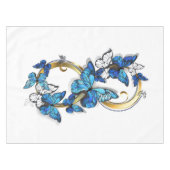 Nappe Symbol Infinity of Blue Morpho Butterflies (Devant (Horizontal))
