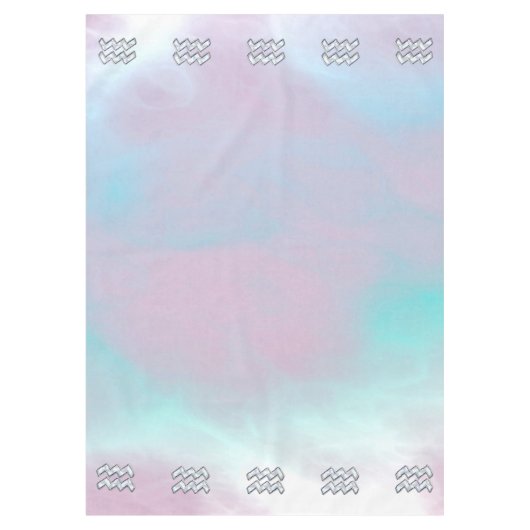 Nappe Symbole Aquarius Zodiac Pastels Mère du Décor Pear (Devant)