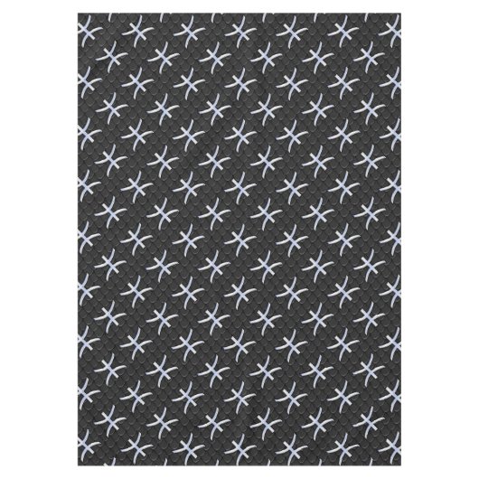 Nappe Symbole d'argent Zodiac Pisces Style de peau de se (Devant)