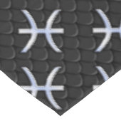 Nappe Symbole d'argent Zodiac Pisces Style de peau de se (Angle)