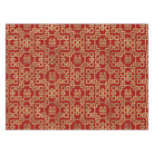 Nappe Symbole de bonheur de double de motif de Chinois (Devant (Horizontal))