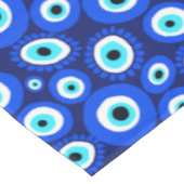 Nappe Symbole de charme Lucky OEil bleu blanc (Angle)