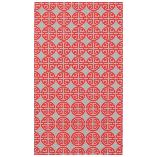 Nappe Symbole de prospérité chinois rouge (Devant)