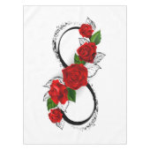 Nappe Symbole d'infini avec roses rouges (Devant)