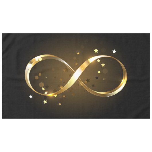 Nappe Symbole d'infini doré (Devant (Horizontal))