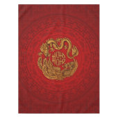 Nappe Symbole du Bonheur avec Phoenix et Dragon (Devant)