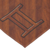 Nappe Symbole Gemini sur l'acajou Brown comme imprimé (Angle)