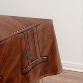 Nappe Symbole Gemini sur l'acajou Brown comme imprimé (In Situ)