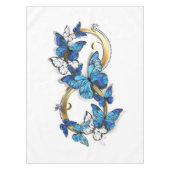 Nappe Symbole infini de papillons Morpho bleus (Devant)