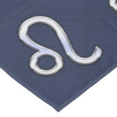 Nappe Symbole Leo d'argent sur l'impression en fibre de (Angle)