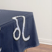 Nappe Symbole Leo d'argent sur l'impression en fibre de (In Situ)