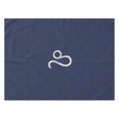 Nappe Symbole Leo d'argent sur l'impression en fibre de (Devant (Horizontal))