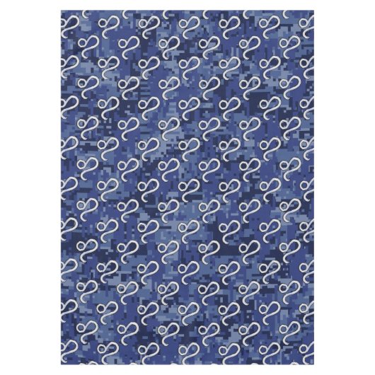 Nappe Symbole Leo Zodiac sur le camouflage numérique ble (Devant)
