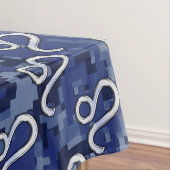 Nappe Symbole Leo Zodiac sur le camouflage numérique ble (In Situ)