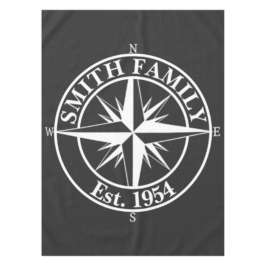 Nappe Symbole personnalisable du monogramme étoile de la (Devant)