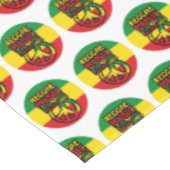 Nappe Symbole Reggae et Paix avec citations positives (Angle)