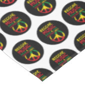 Nappe Symbole Reggae et Paix avec citations positives (Angle)