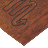 Nappe Symbole stylish Scorpio Zodiac en acajou (Angle)