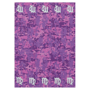 Nappe Symbole Virgo Zodiac Camouflage numérique Fuchsia