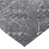Nappe SYMBOLE Zodiaque Aquarius Acier argenté déprimé (Angle)