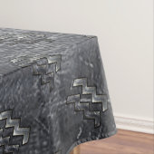 Nappe SYMBOLE Zodiaque Aquarius Acier argenté déprimé (In Situ)