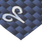 Nappe Symbole Zodiaque moderne Aries bleu Carbone Fibre (Angle)