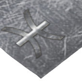 Nappe Symbole zodiaque Pisces en Acier Grunge Imprimer (Angle)