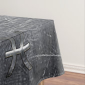 Nappe Symbole zodiaque Pisces en Acier Grunge Imprimer (In Situ)