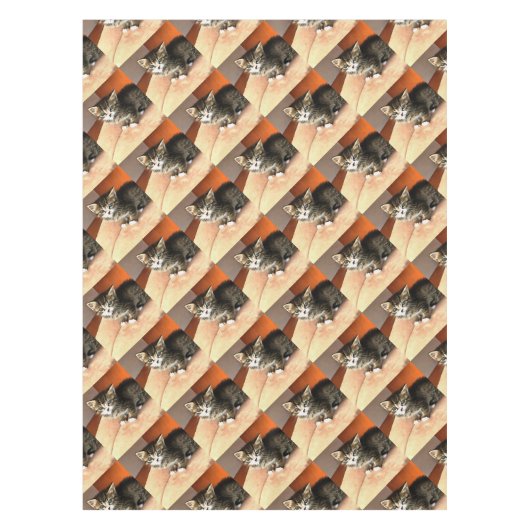 Nappe Tabby Cat Kitten Portrait pour animaux (Devant)