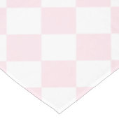 Nappe Table à manger blanche rose À damiers fille (Angle)