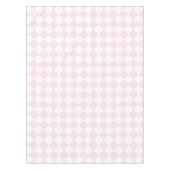 Nappe Table à manger blanche rose À damiers fille (Devant)
