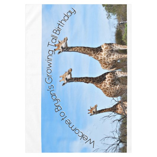 Nappe Table Art Safari Croissance (Devant)