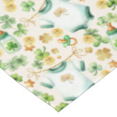 Nappe Table Baby shower Shamrock irlandaise verte (Angle)