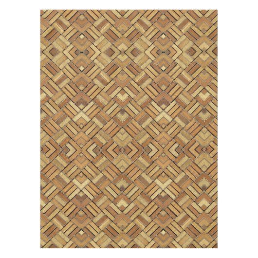 Nappe Table Cloth - Brick Kaleidoscopic Pattern (Devant)