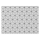 Nappe Table d'art géométrique en noir et blancTissu (Devant (Horizontal))