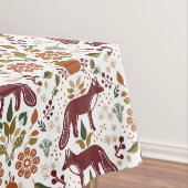 Nappe Table d'art populaire Renard Rouge | Récolte d'aut (In Situ)