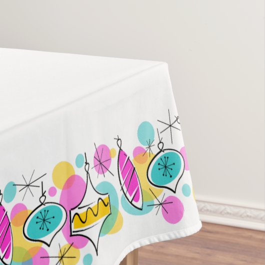 Nappe Table de bordure Arbre Rétro Baubles 60x84 (In Situ)
