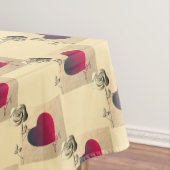 Nappe Table de coeur et Rose (In Situ)