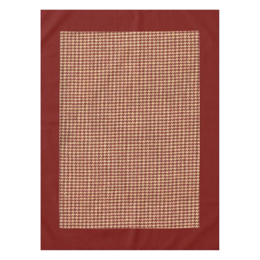 Nappe Table de contrôle de couleur rouille (Devant)