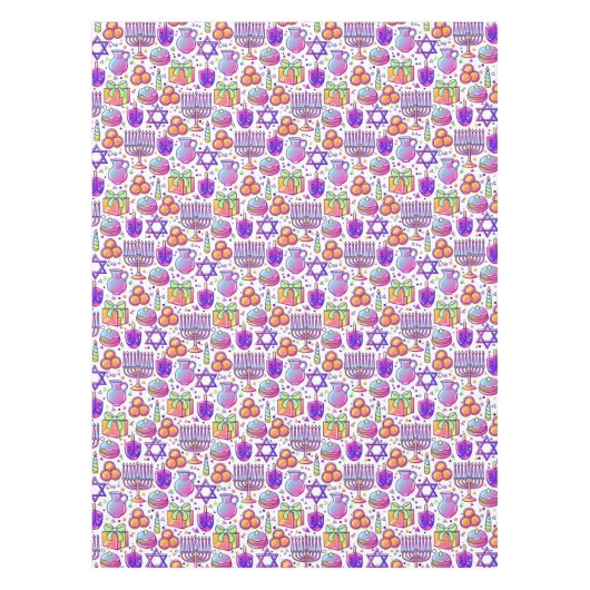 Nappe Table de fête Hanoukka (Devant)