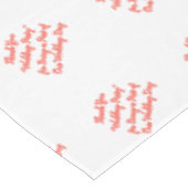 Nappe Table de mariage Typographie du corail (Angle)