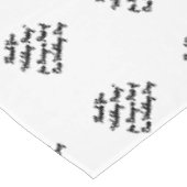 Nappe Table de réception de la fête de mariage Typograph (Angle)