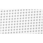 Nappe Table de réception de mariage Typographie famille  (Devant (Horizontal))