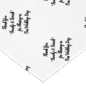 Nappe Table de réception de mariage Typographie famille  (Angle)