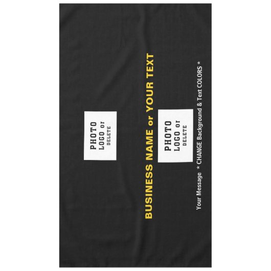 Nappe Table de salons avec logo, texte, COULEURS (Devant)