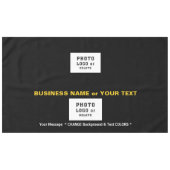 Nappe Table de salons avec logo, texte, COULEURS (Devant (Horizontal))